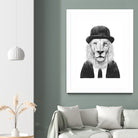 Sir Lion by Solti Balázs on GIANT ART - white digital drawing