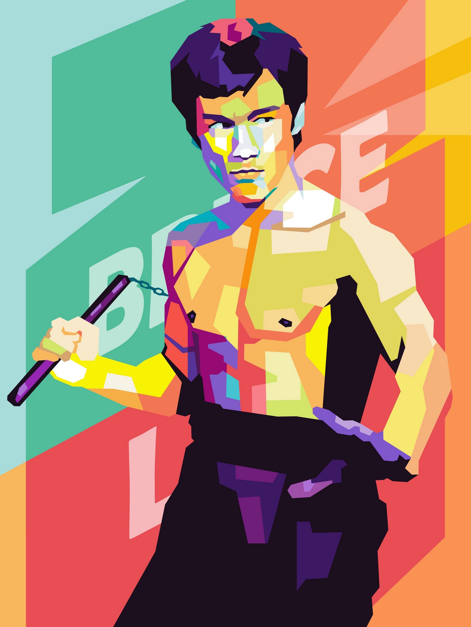 bruce lee by Martinus bagas Sutanto on GIANT ART - white vector illustration