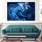 Abstract Marble Painting II by Amir Faysal on GIANT ART - blue digital painting