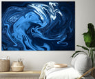 Abstract Marble Painting II by Amir Faysal on GIANT ART - blue digital painting