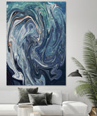 Abstract Marble Painting by Amir Faysal on GIANT ART - gray digital painting