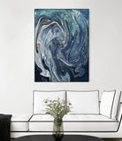 Abstract Marble Painting by Amir Faysal on GIANT ART - gray digital painting