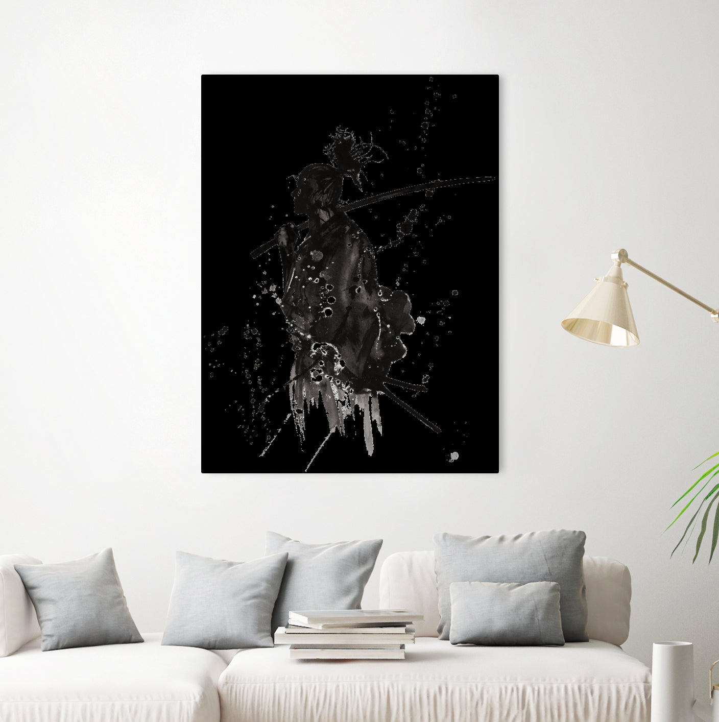 samurai japan katana warrior by Desi Setyoningrum on GIANT ART - black vector illustration