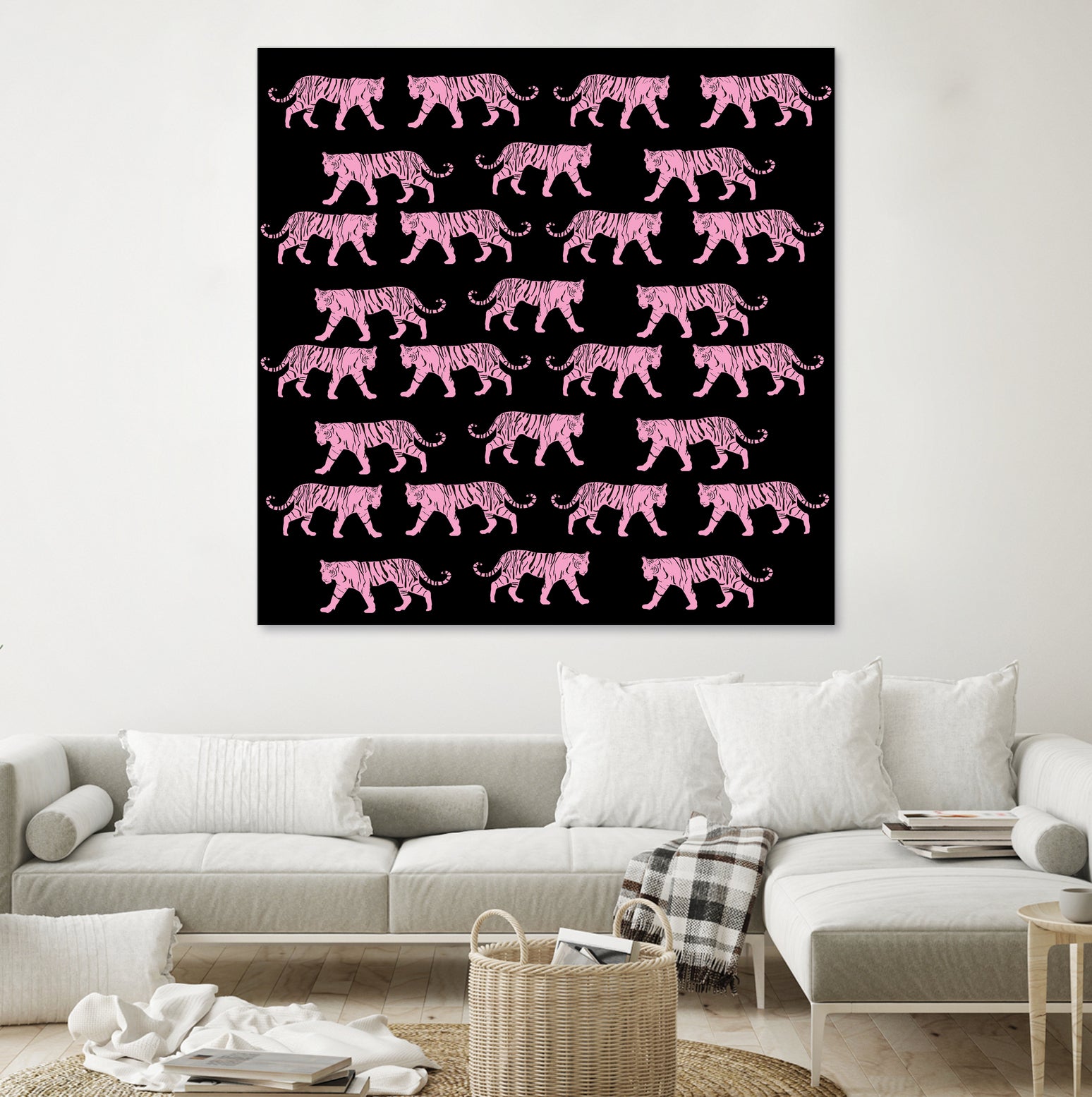 Pink Tiger by Vanka Manitarka on GIANT ART - pink digital painting