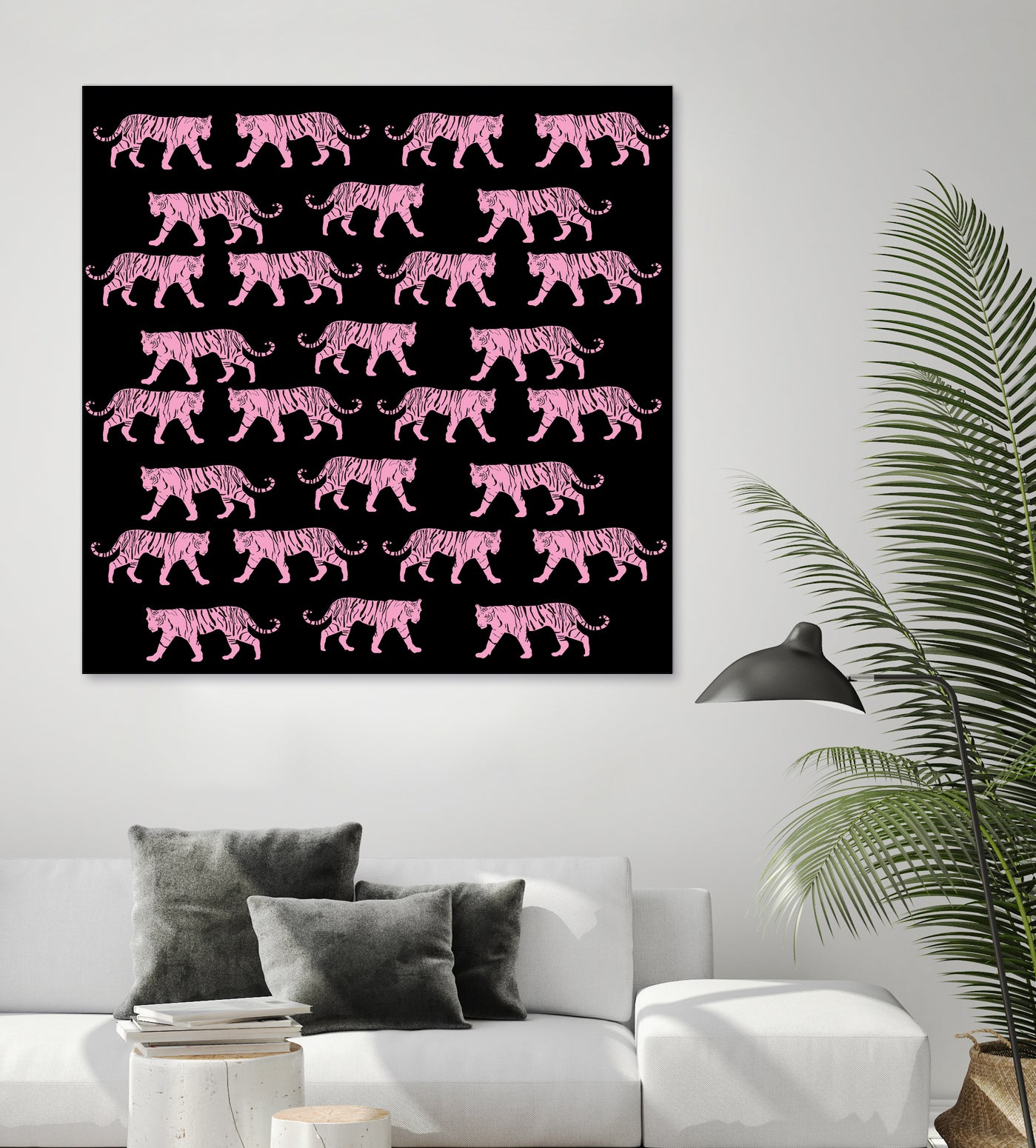 Pink Tiger by Vanka Manitarka on GIANT ART - pink digital painting