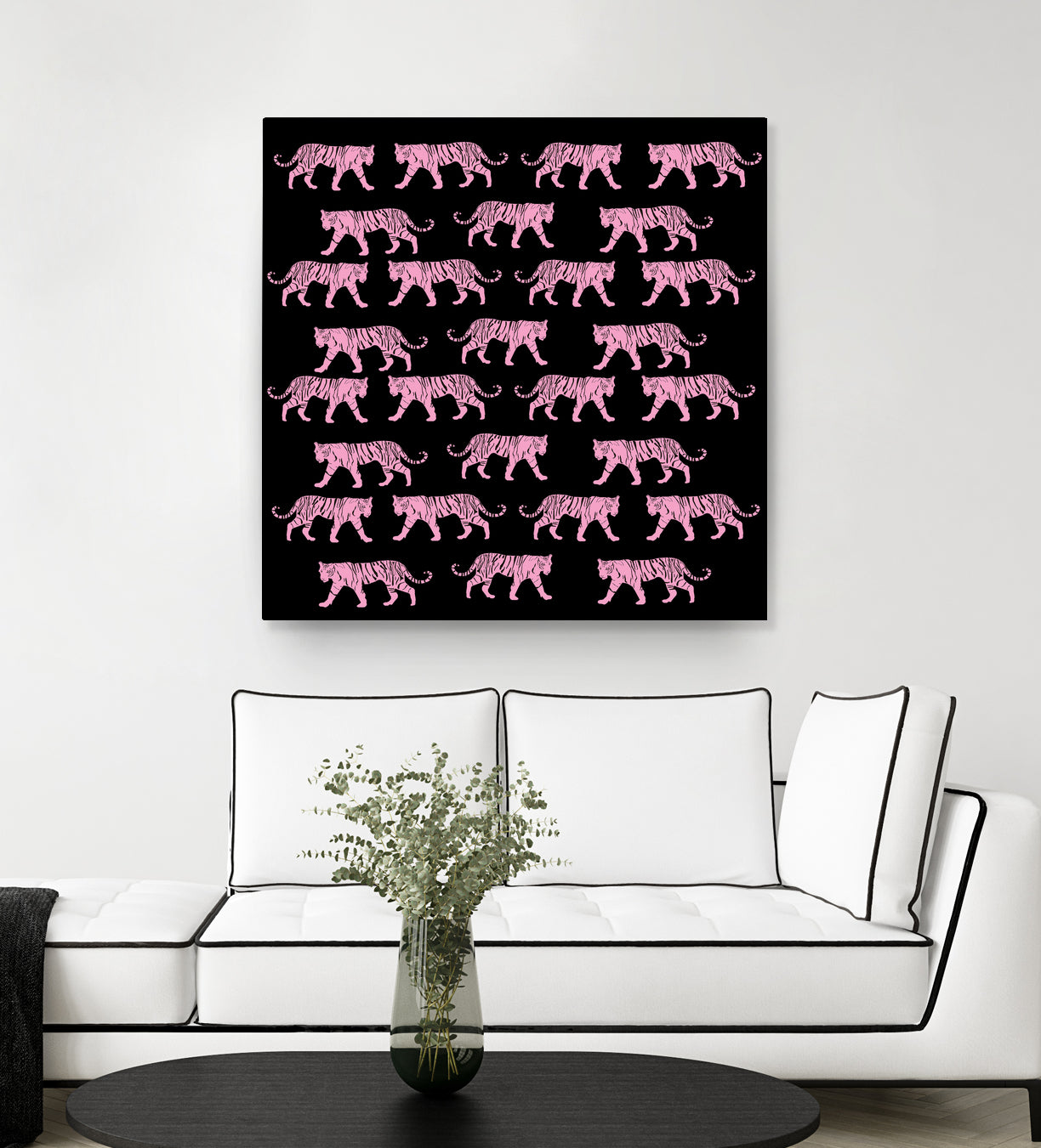 Pink Tiger by Vanka Manitarka on GIANT ART - pink digital painting