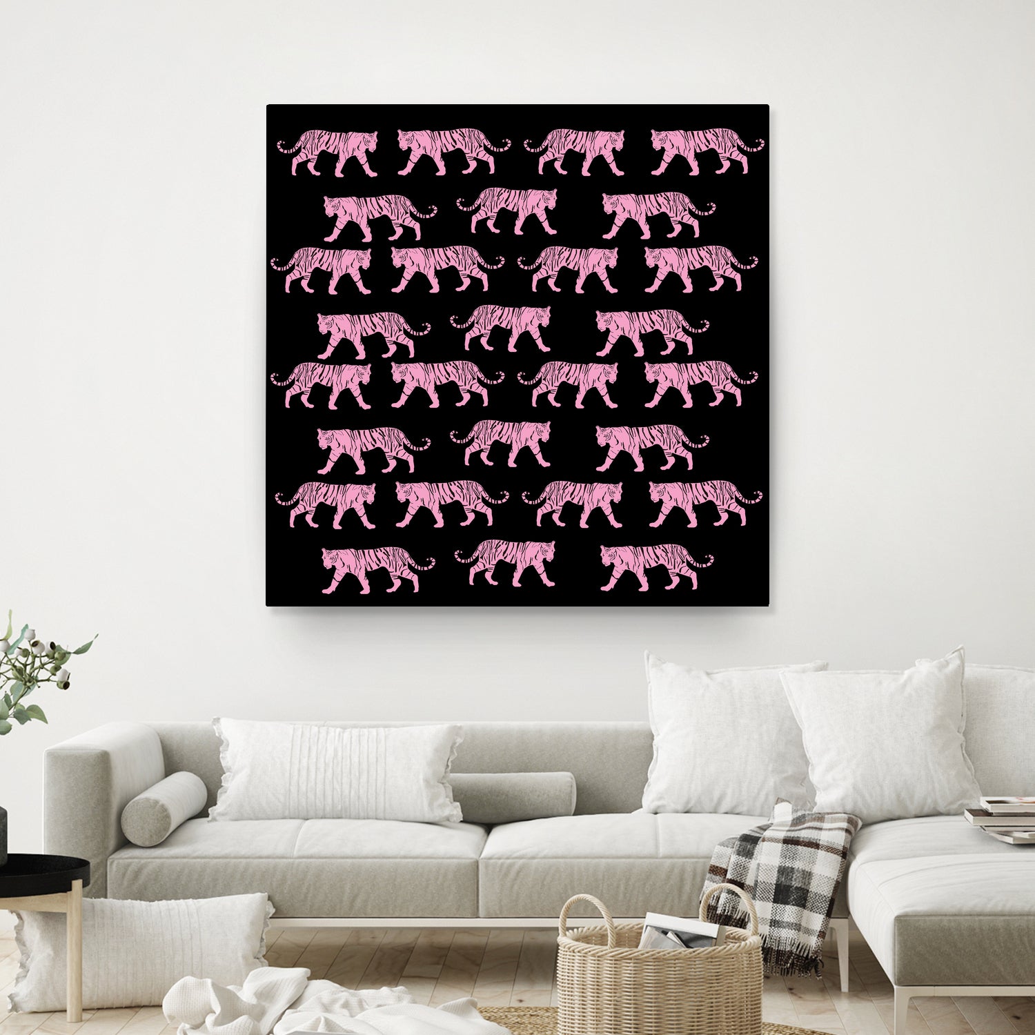 Pink Tiger by Vanka Manitarka on GIANT ART - pink digital painting