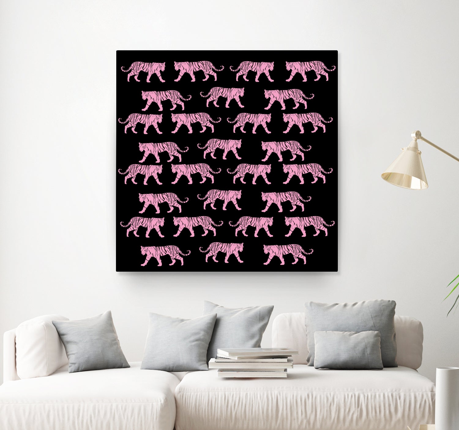 Pink Tiger by Vanka Manitarka on GIANT ART - pink digital painting