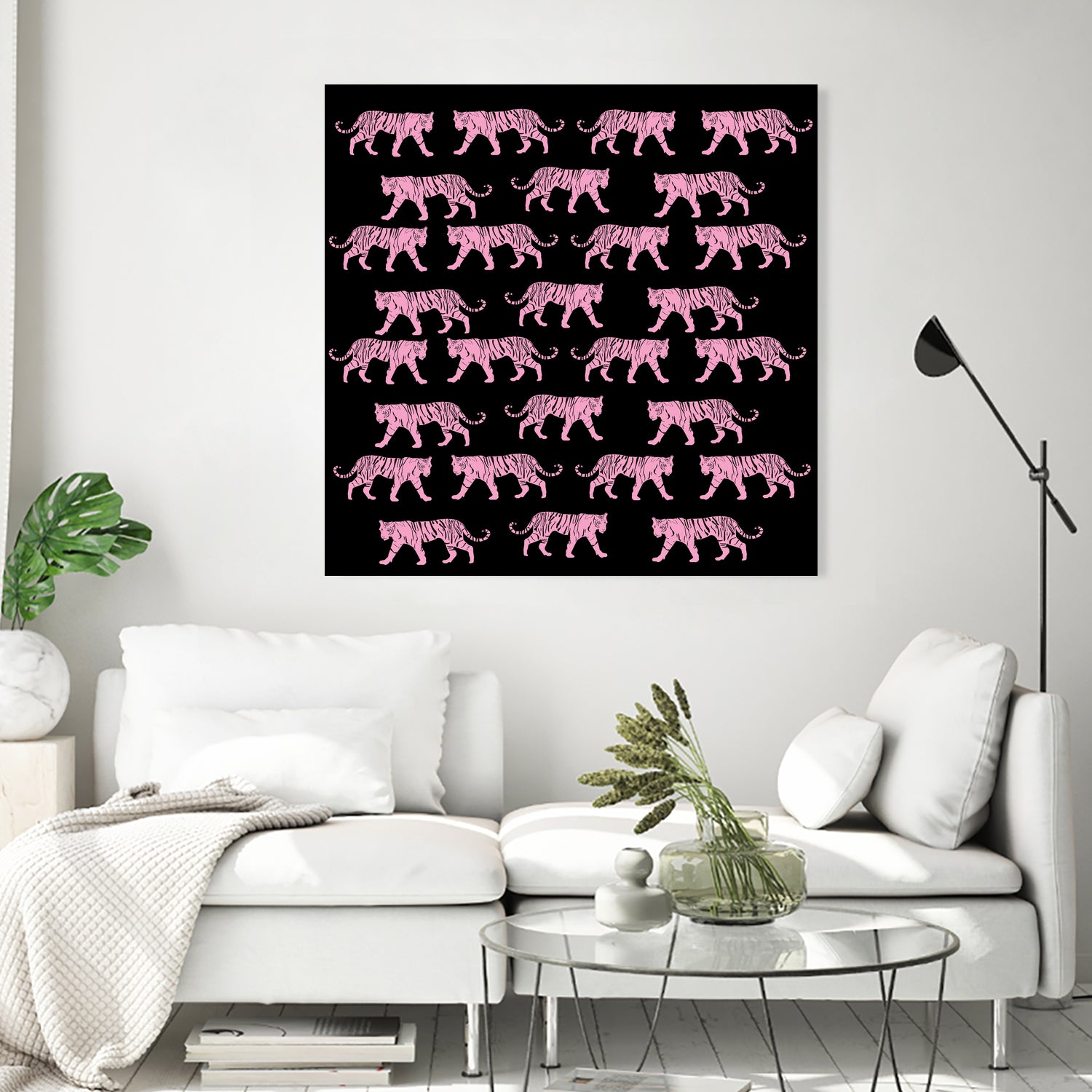 Pink Tiger by Vanka Manitarka on GIANT ART - pink digital painting