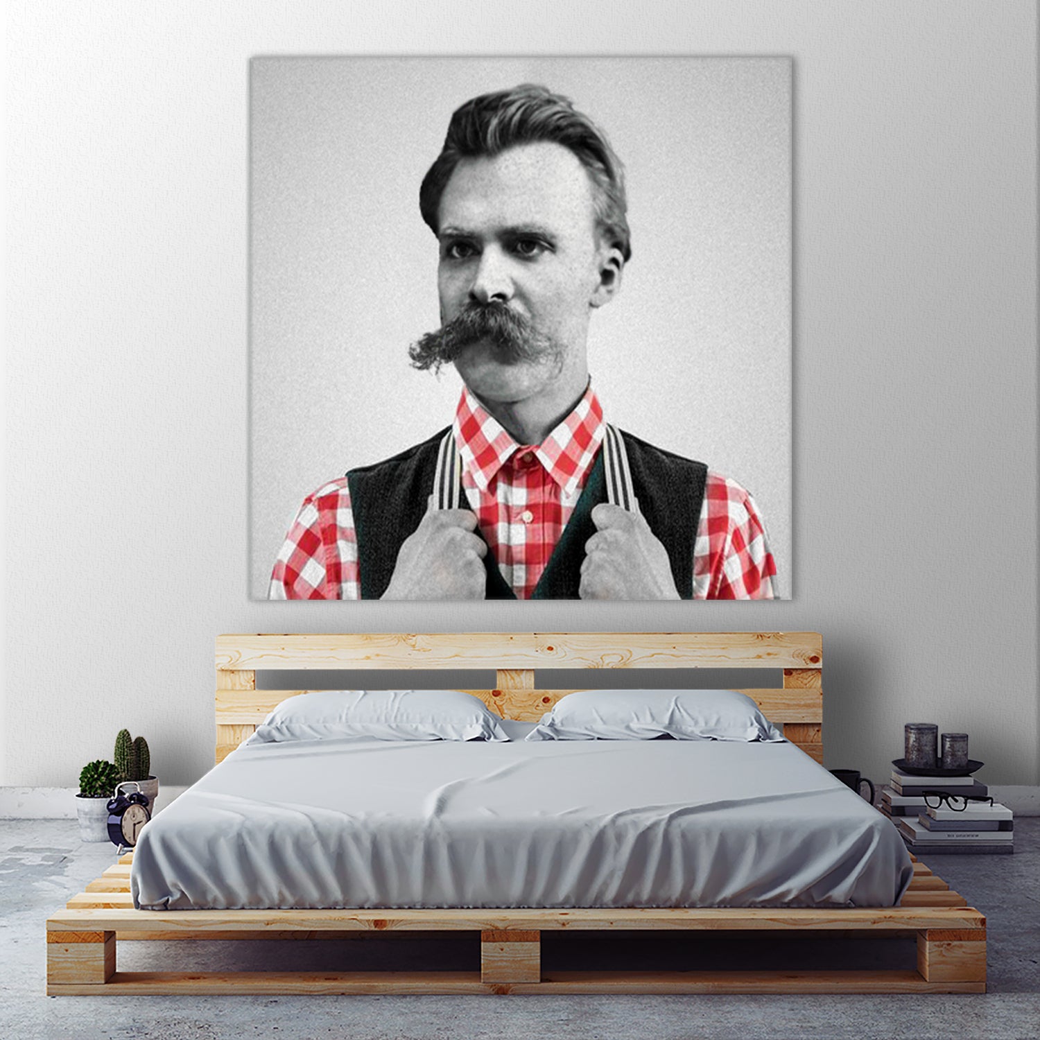 Hipster Nietzsche by Luigi Tarini on GIANT ART - gray photo manipulation