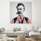 Hipster Nietzsche by Luigi Tarini on GIANT ART - gray photo manipulation