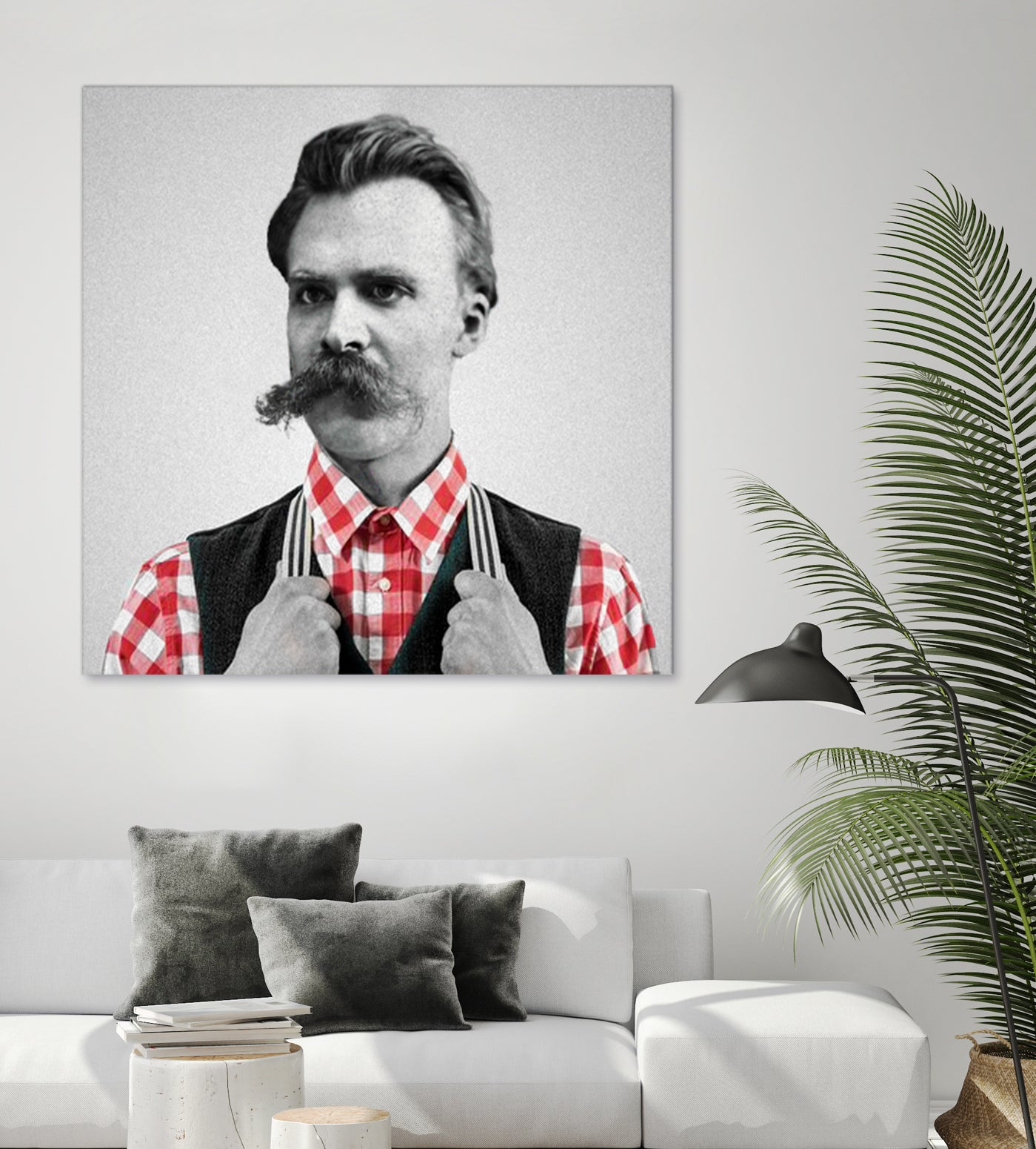 Hipster Nietzsche by Luigi Tarini on GIANT ART - gray photo manipulation