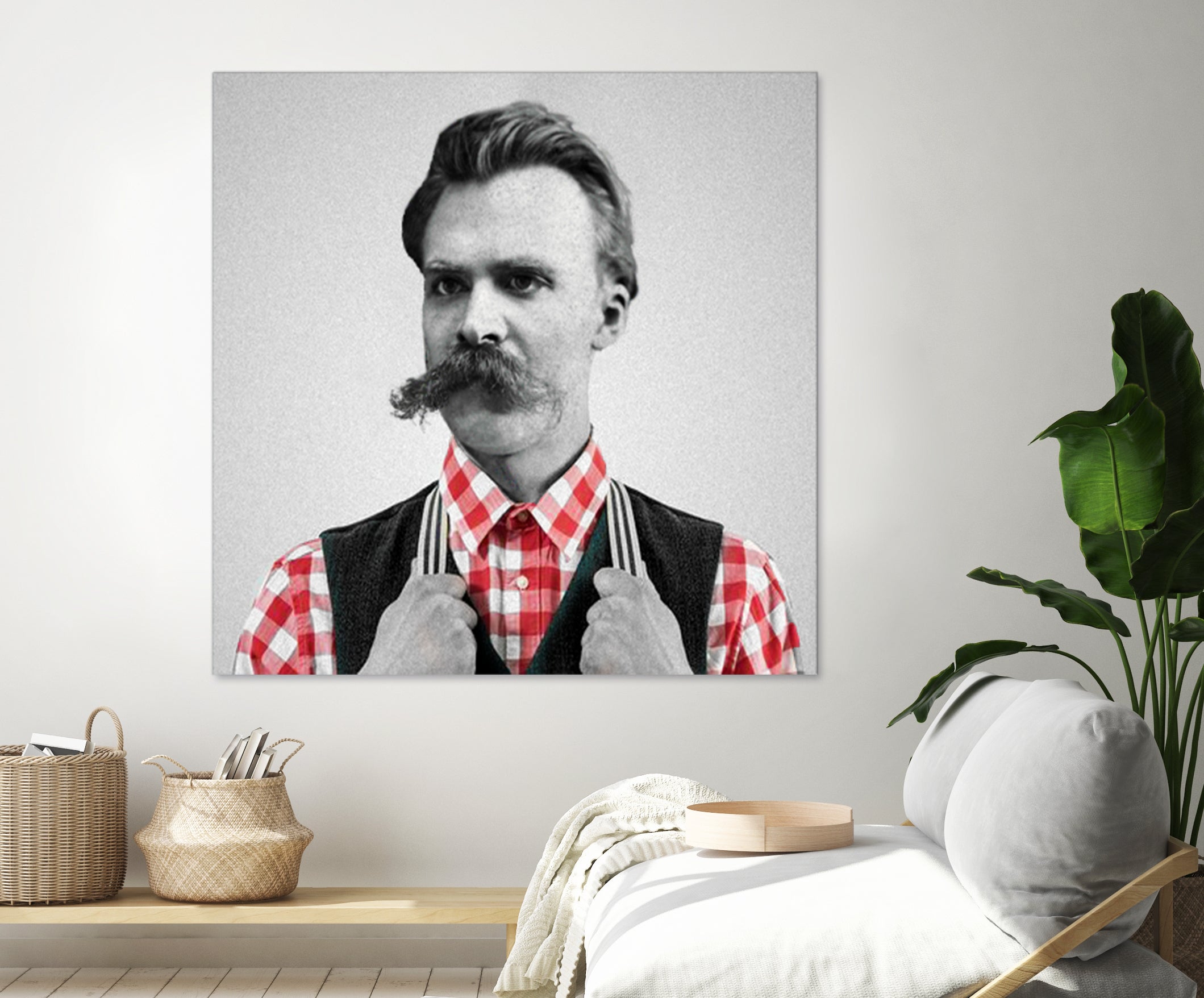 Hipster Nietzsche by Luigi Tarini on GIANT ART - gray photo manipulation