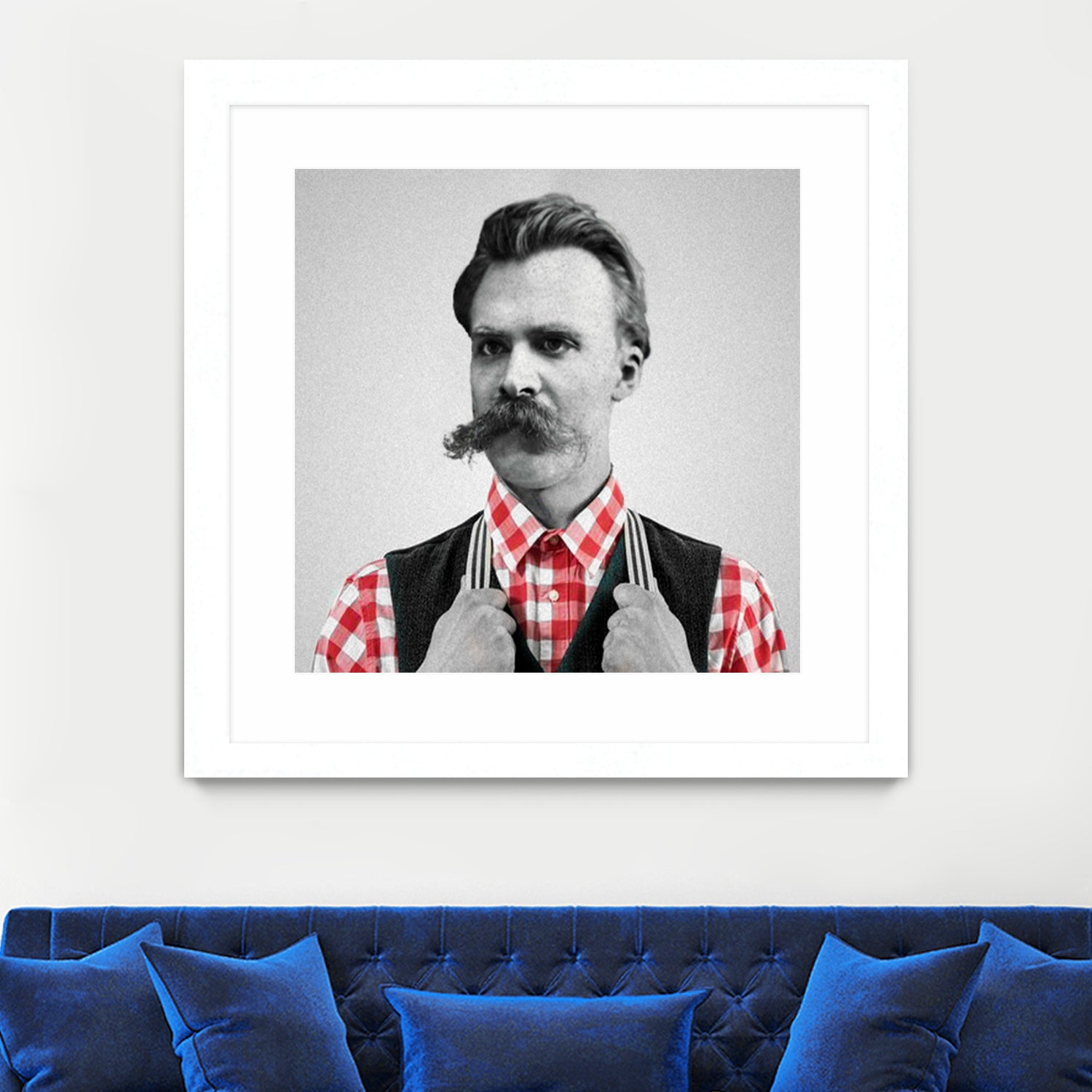 Hipster Nietzsche by Luigi Tarini on GIANT ART - gray photo manipulation