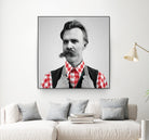 Hipster Nietzsche by Luigi Tarini on GIANT ART - gray photo manipulation