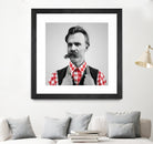 Hipster Nietzsche by Luigi Tarini on GIANT ART - gray photo manipulation