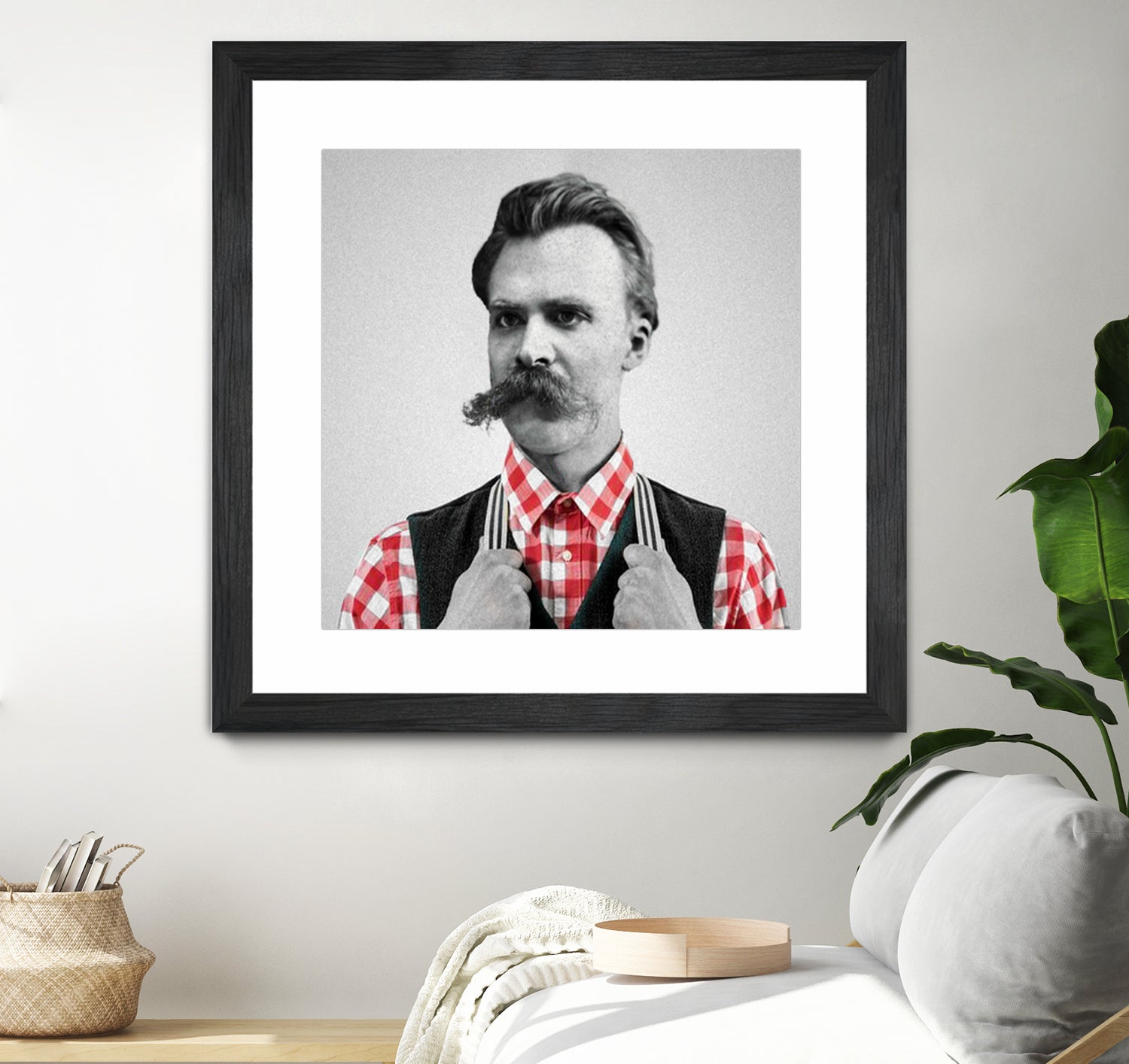 Hipster Nietzsche by Luigi Tarini on GIANT ART - gray photo manipulation