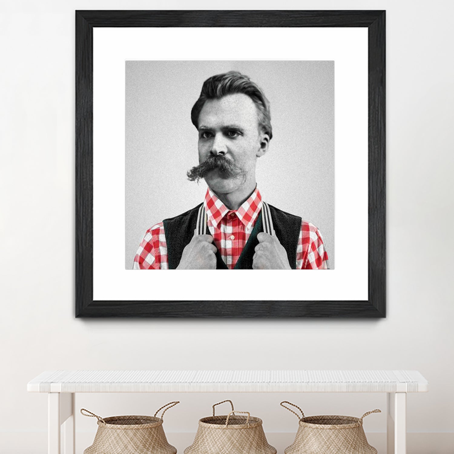 Hipster Nietzsche by Luigi Tarini on GIANT ART - gray photo manipulation