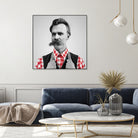 Hipster Nietzsche by Luigi Tarini on GIANT ART - gray photo manipulation