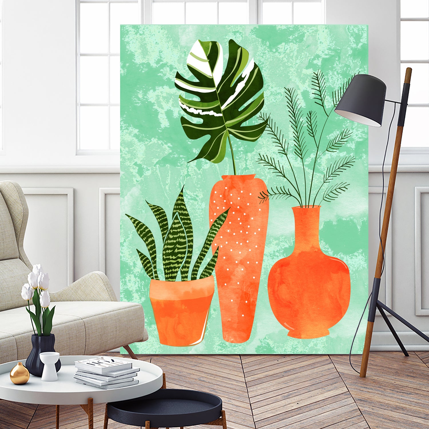 Water My Plants by Uma Gokhale on GIANT ART - green digital painting