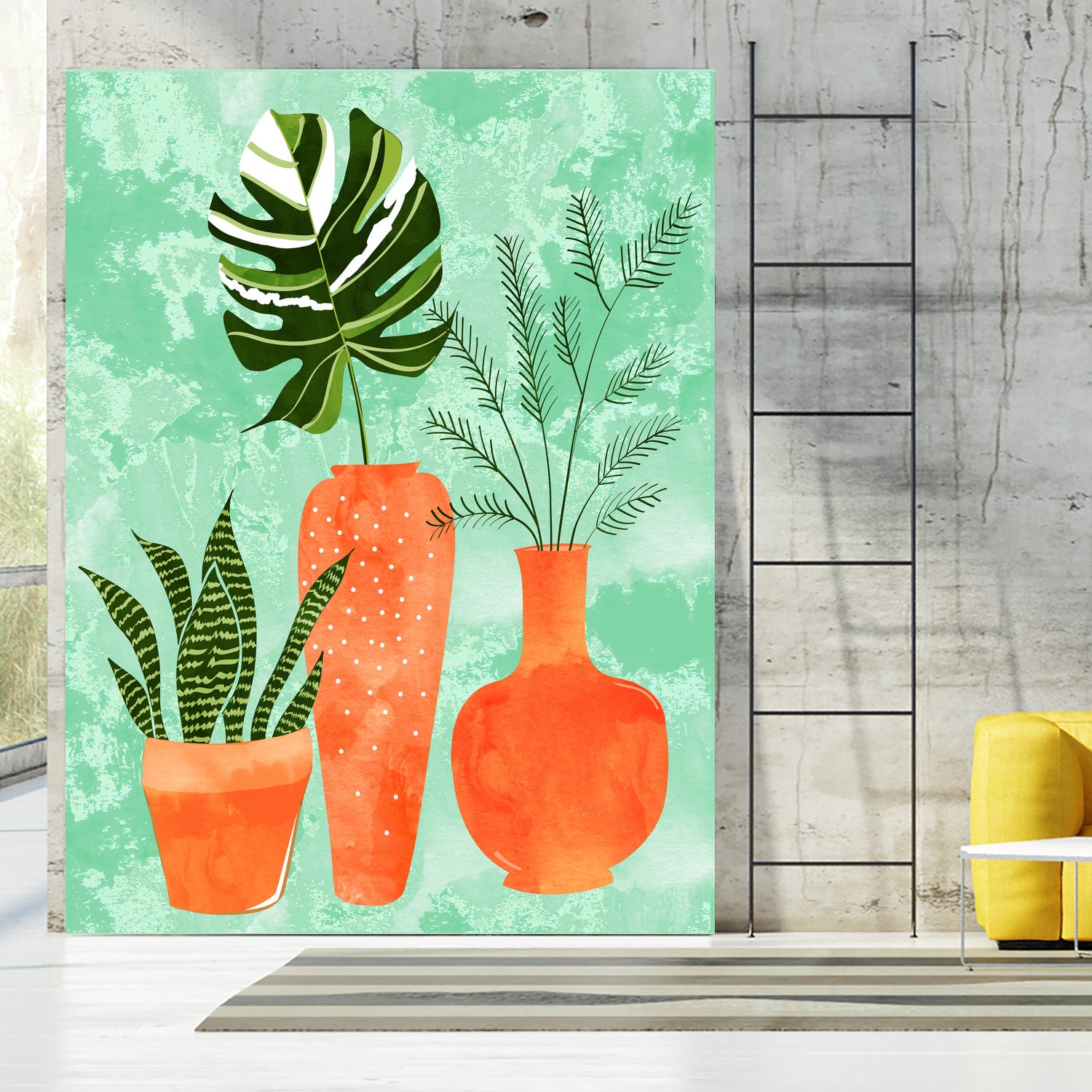 Water My Plants by Uma Gokhale on GIANT ART - green digital painting