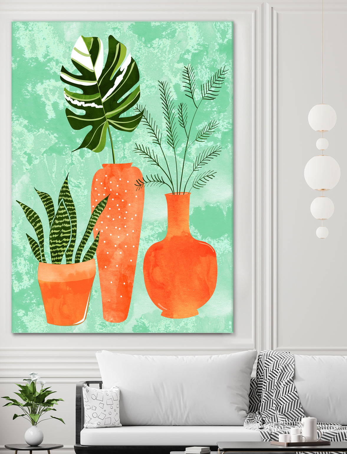 Water My Plants by Uma Gokhale on GIANT ART - green digital painting