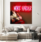 Work Harder by Mehmet Geren on GIANT ART - red photo manipulation