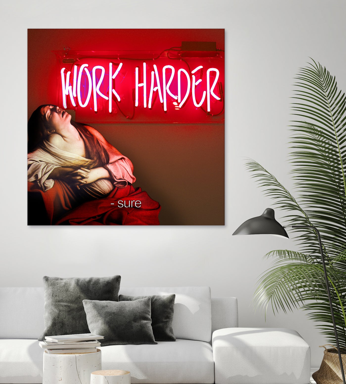 Work Harder by Mehmet Geren on GIANT ART - red photo manipulation