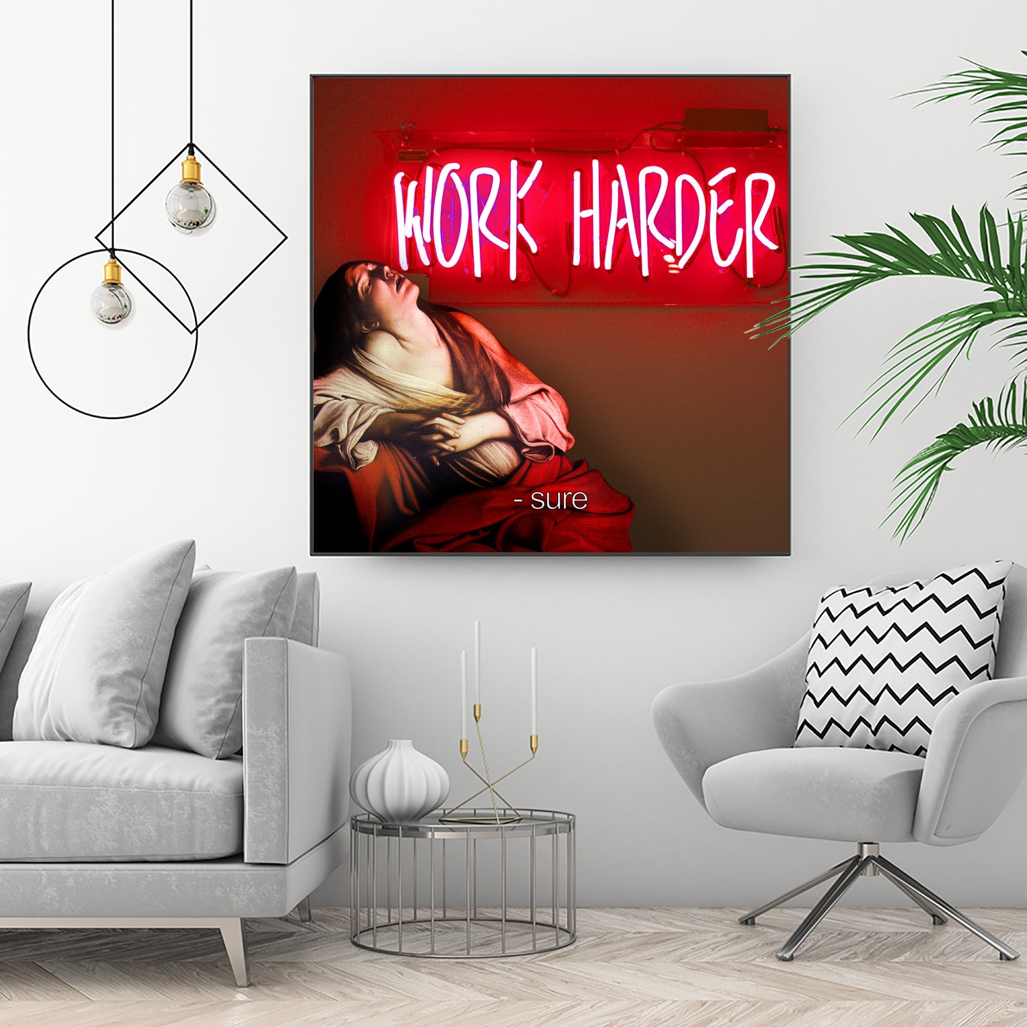 Work Harder by Mehmet Geren on GIANT ART - red photo manipulation