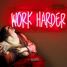 Work Harder by Mehmet Geren on GIANT ART - red photo manipulation