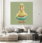 DUCK by JUMALI KATANI on GIANT ART - green digital painting