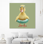 DUCK by JUMALI KATANI on GIANT ART - green digital painting