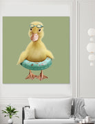 DUCK by JUMALI KATANI on GIANT ART - green digital painting