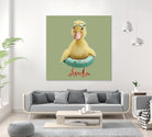 DUCK by JUMALI KATANI on GIANT ART - green digital painting