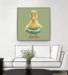 DUCK by JUMALI KATANI on GIANT ART - green digital painting