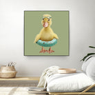 DUCK by JUMALI KATANI on GIANT ART - green digital painting