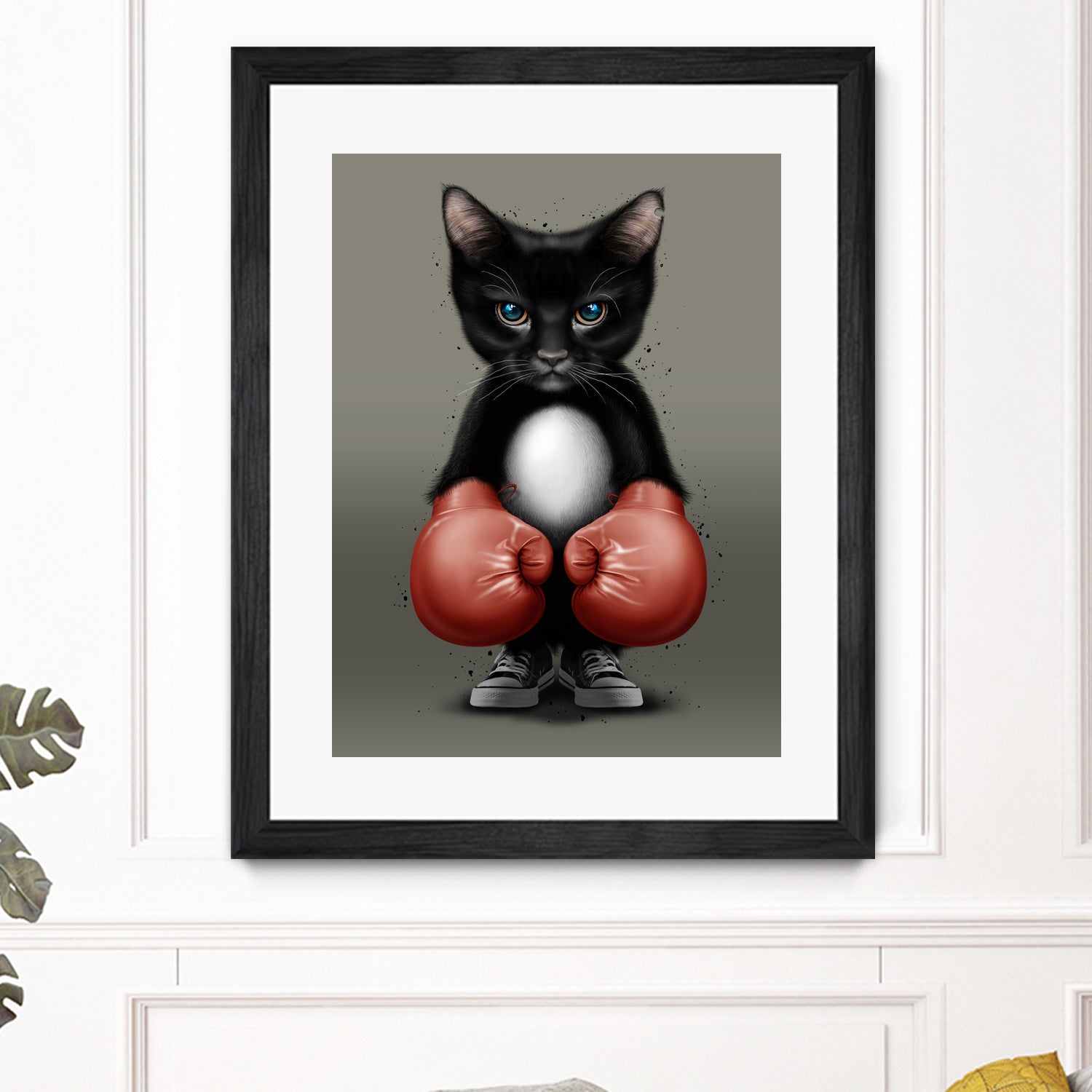 CAT BOXER 2017 by JUMALI KATANI on GIANT ART - black digital painting