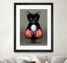 CAT BOXER 2017 by JUMALI KATANI on GIANT ART - black digital painting