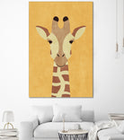 FAUNA / Giraffe by Daniel Coulmann on GIANT ART - yellow digital painting