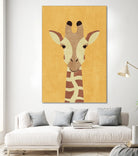 FAUNA / Giraffe by Daniel Coulmann on GIANT ART - yellow digital painting