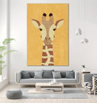 FAUNA / Giraffe by Daniel Coulmann on GIANT ART - yellow digital painting