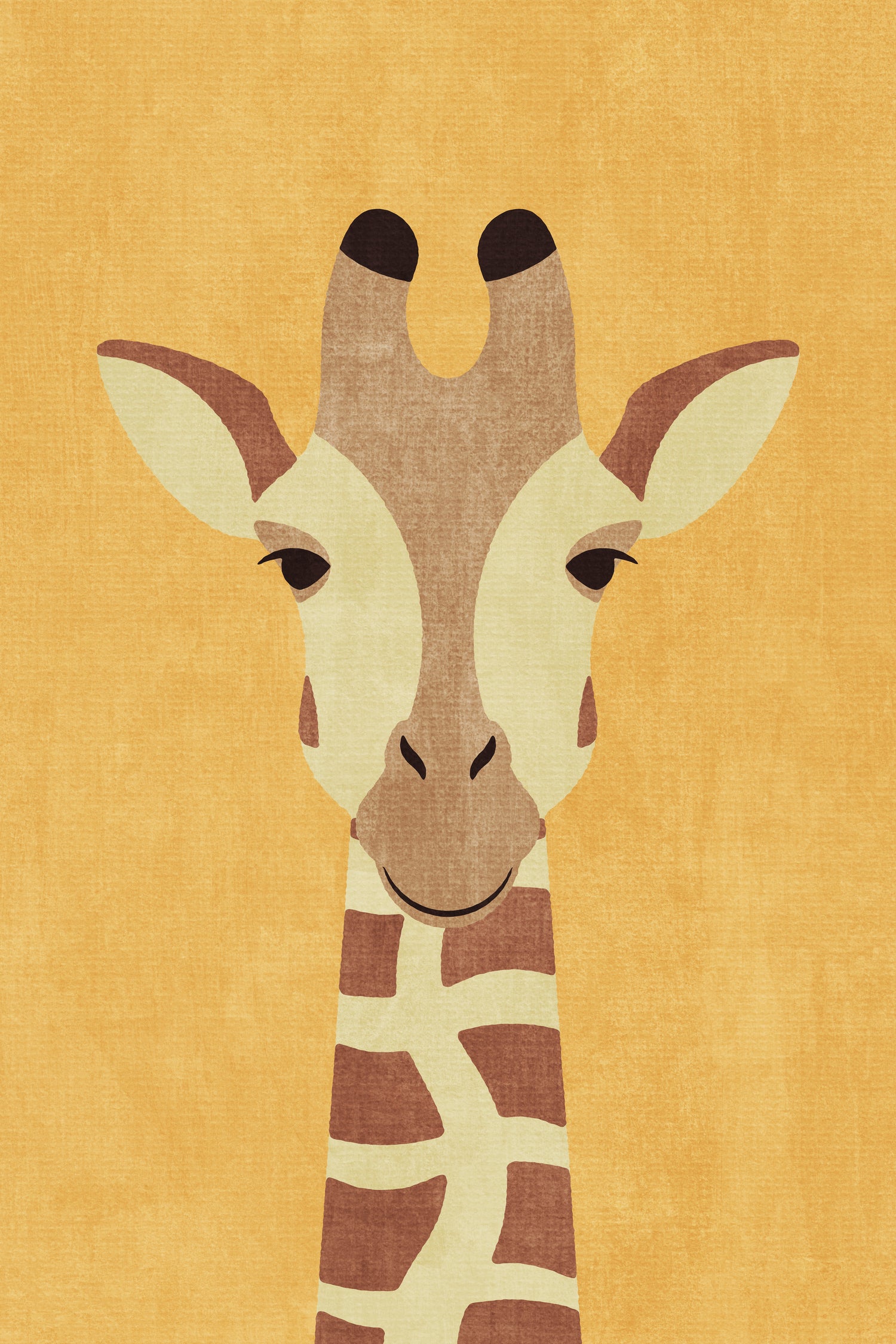 FAUNA / Giraffe by Daniel Coulmann on GIANT ART - yellow digital painting