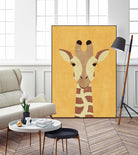 FAUNA / Giraffe by Daniel Coulmann on GIANT ART - yellow digital painting