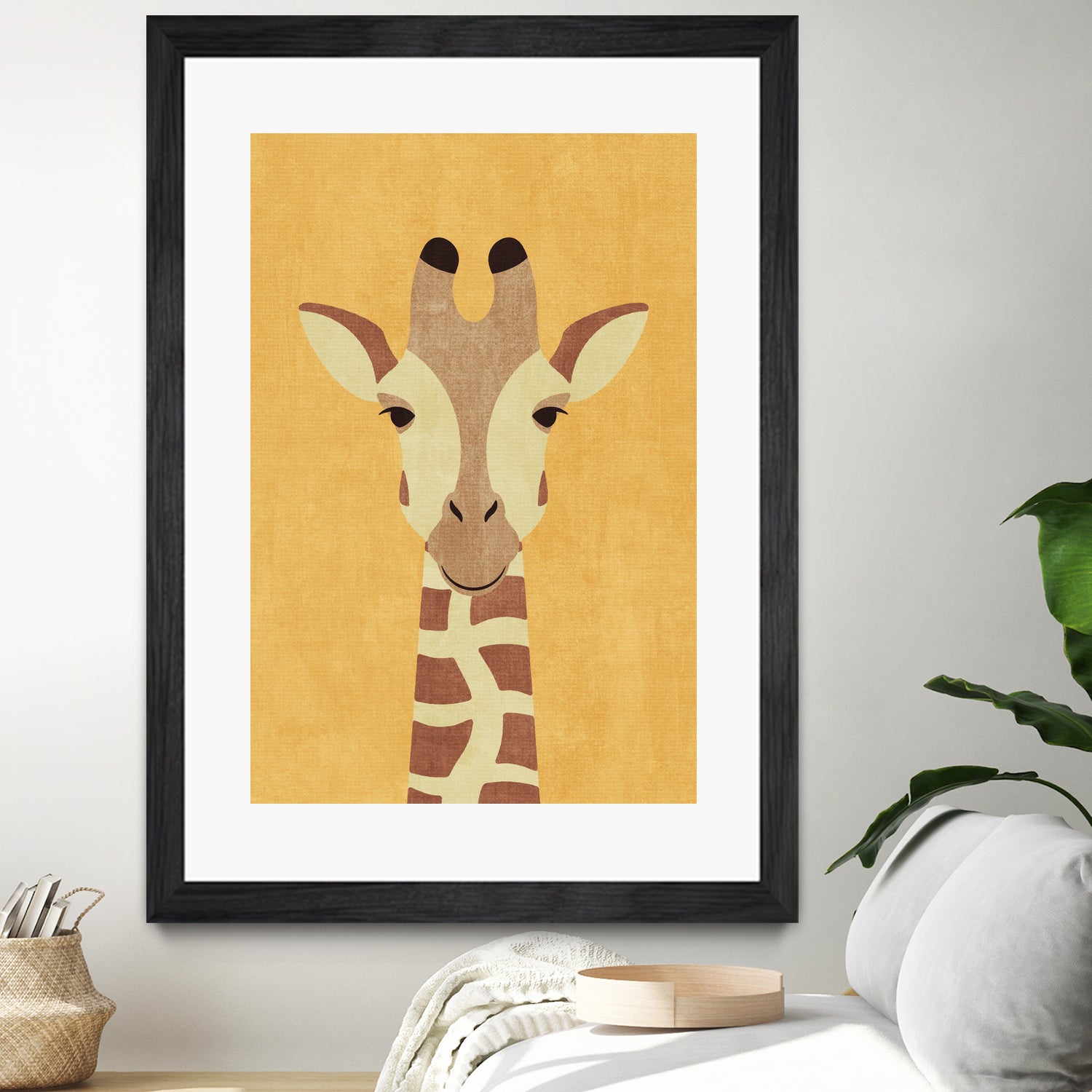 FAUNA / Giraffe by Daniel Coulmann on GIANT ART - yellow digital painting