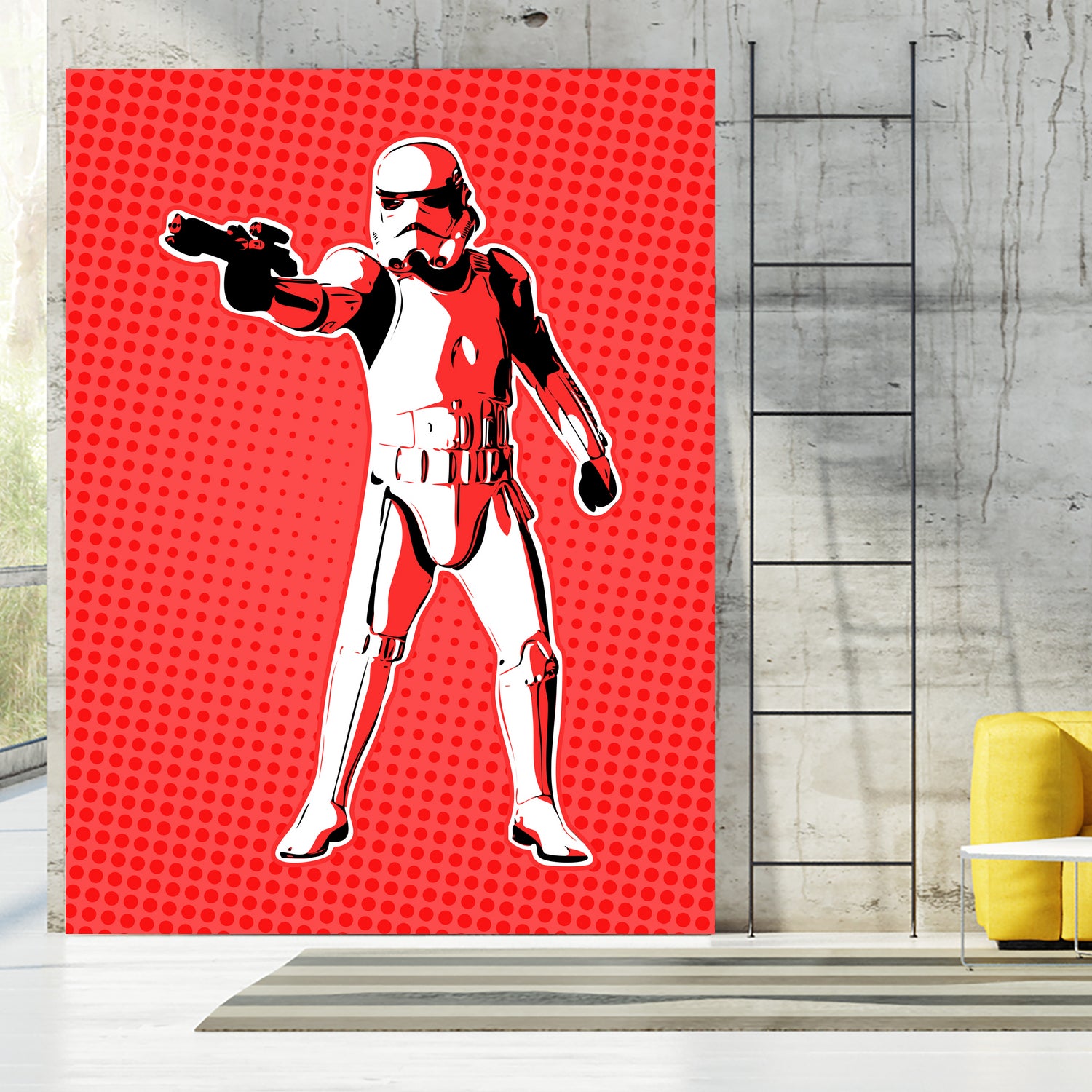 Stormtrooper | Pop Art by William Cuccio on GIANT ART - red digital painting