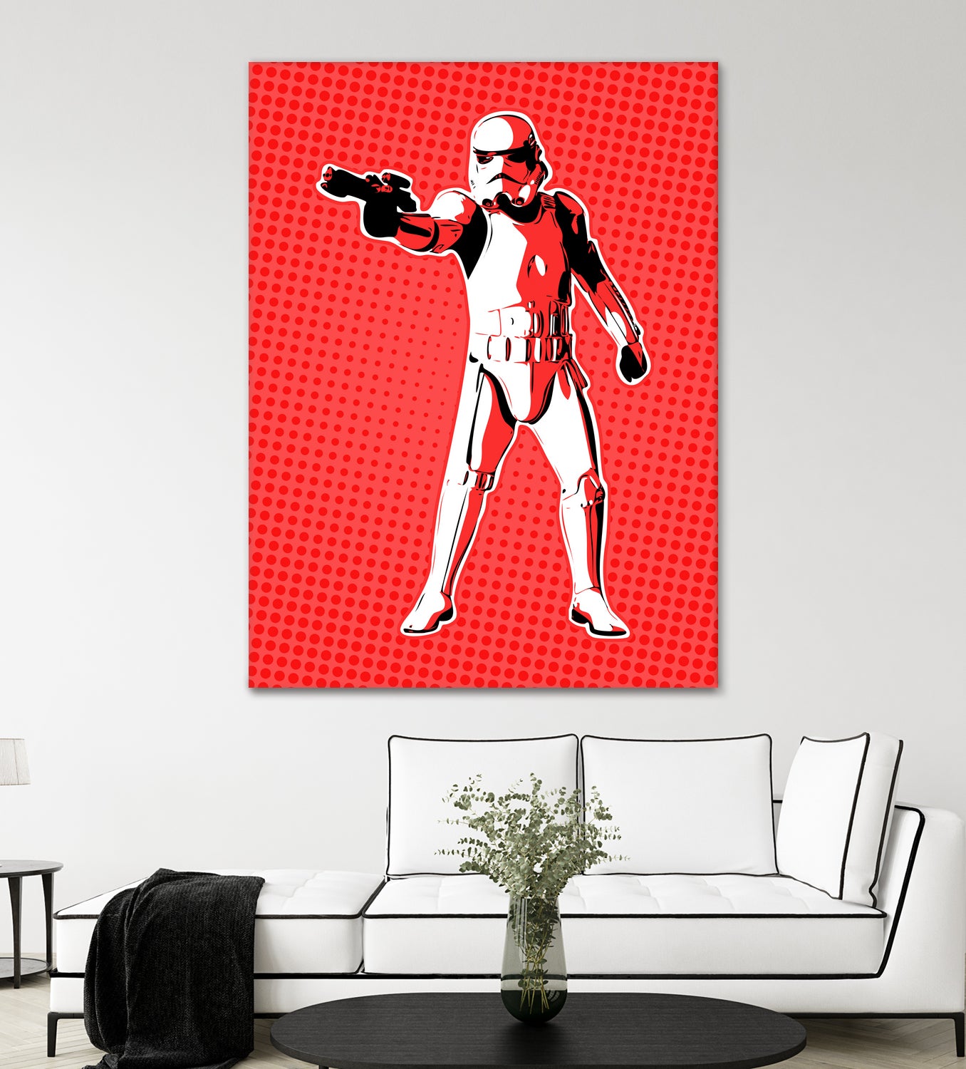 Stormtrooper | Pop Art by William Cuccio on GIANT ART - red digital painting