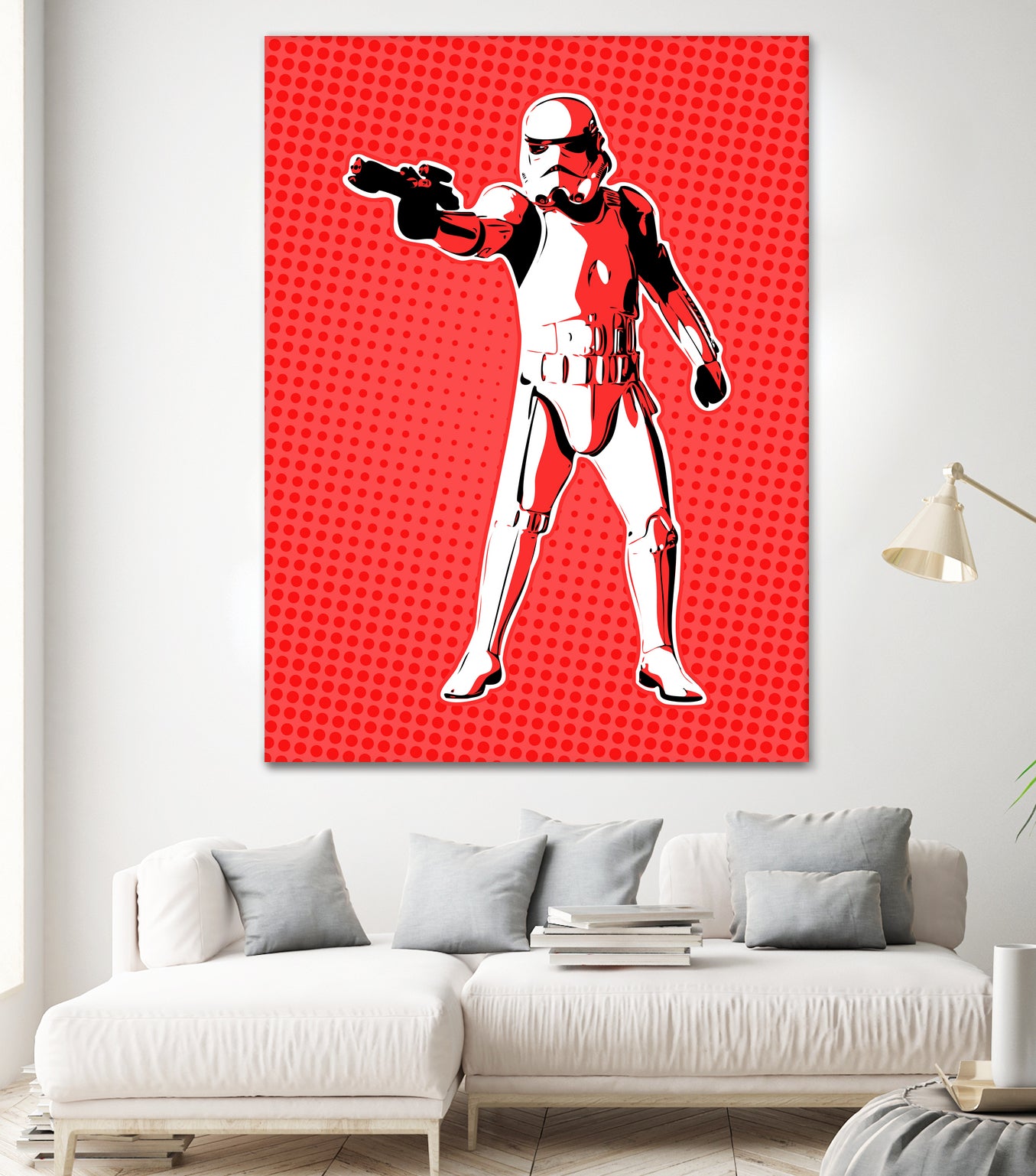 Stormtrooper | Pop Art by William Cuccio on GIANT ART - red digital painting