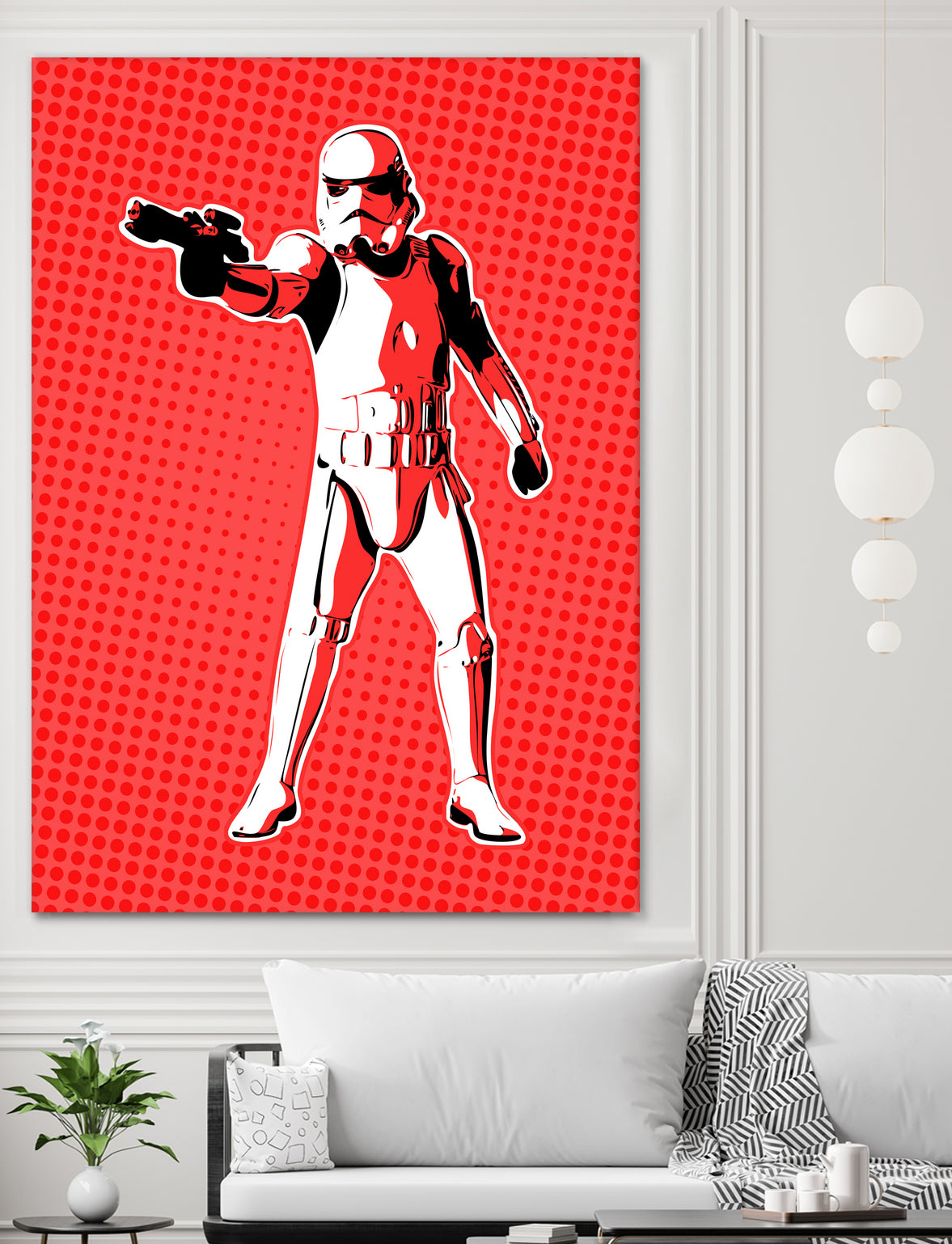 Stormtrooper | Pop Art by William Cuccio on GIANT ART - red digital painting