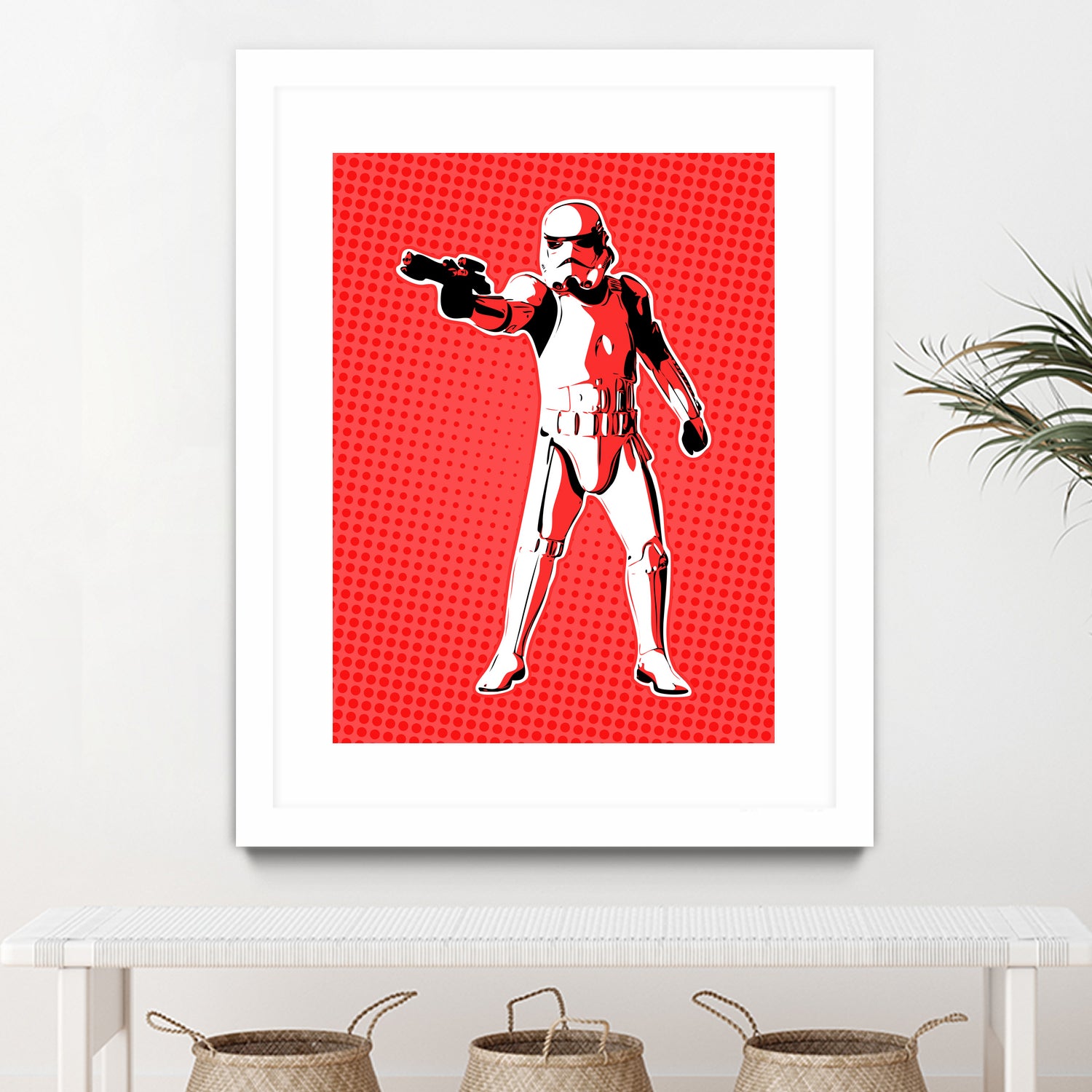 Stormtrooper | Pop Art by William Cuccio on GIANT ART - red digital painting