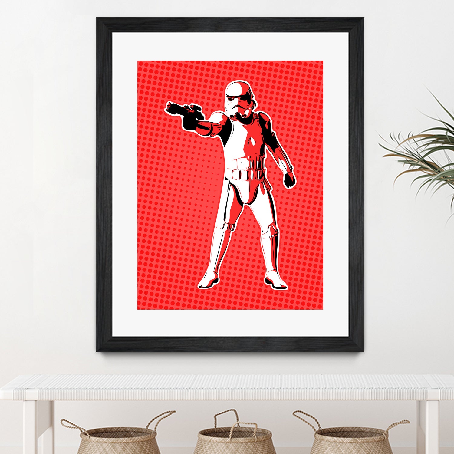 Stormtrooper | Pop Art by William Cuccio on GIANT ART - red digital painting